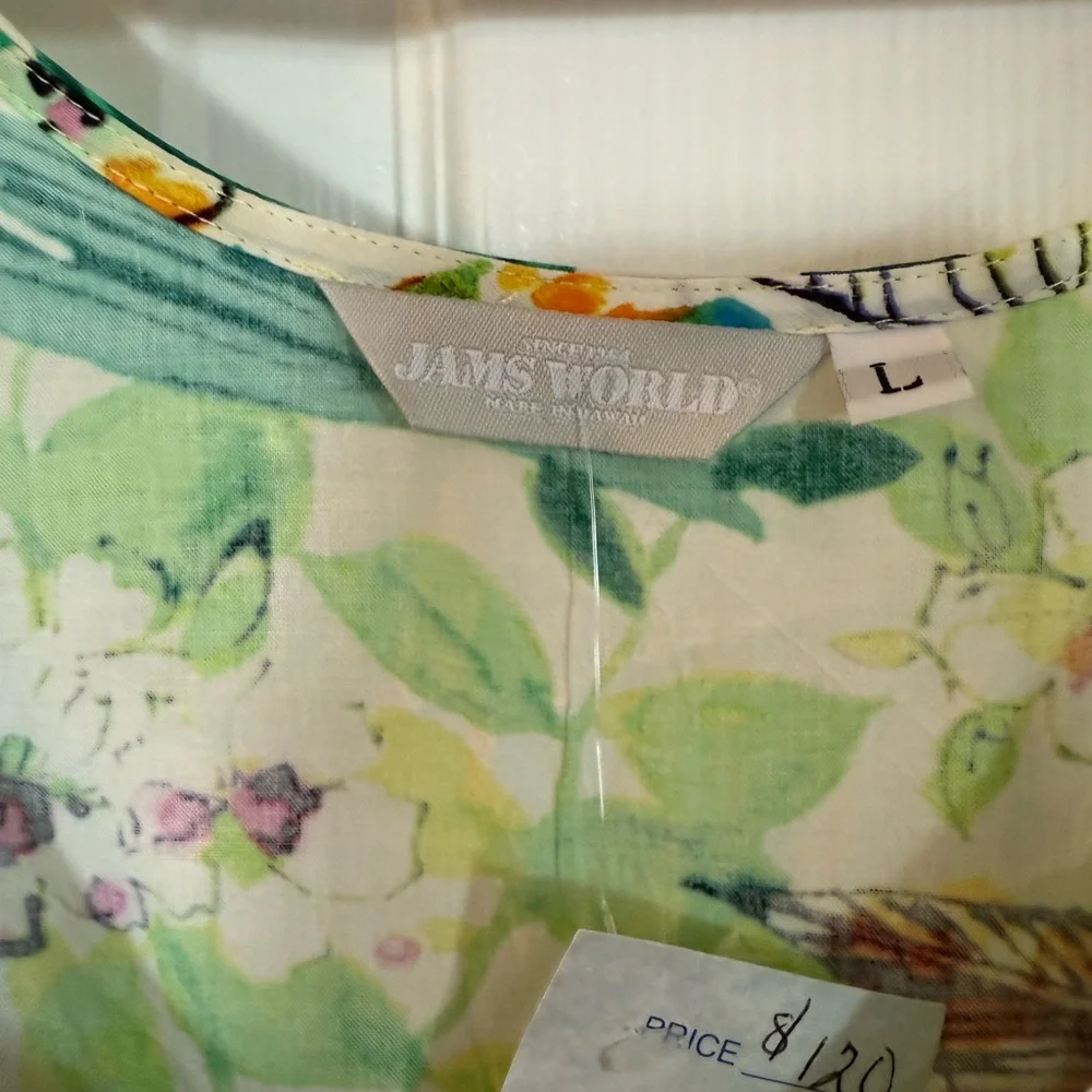 Jams World Multicolored Midi Sundress Flutter Sleeves Scoop Neck - Picture 3 of 4